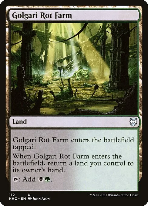 Golgari Rot Farm · Kaldheim Commander 112/119