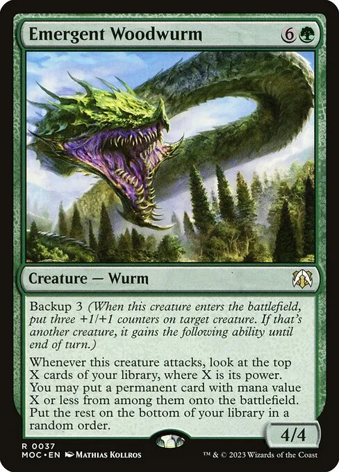 Emergent Woodwurm · March of the Machine Commander 37/450