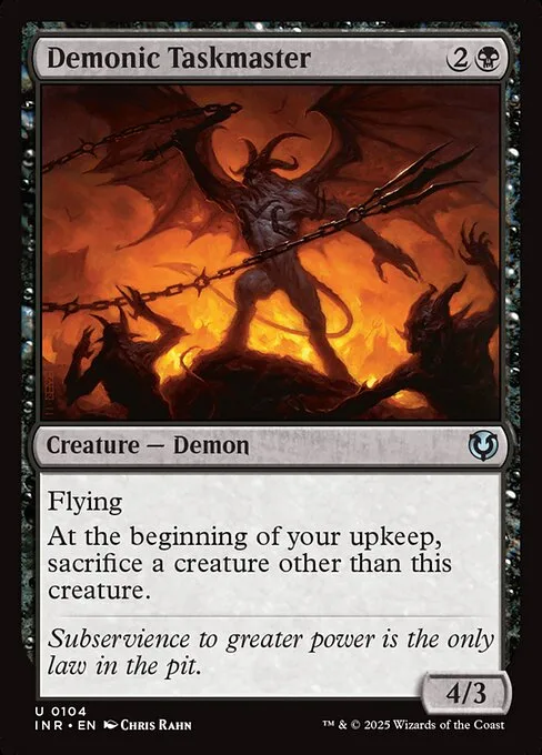 Demonic Taskmaster · Innistrad Remastered 104/495