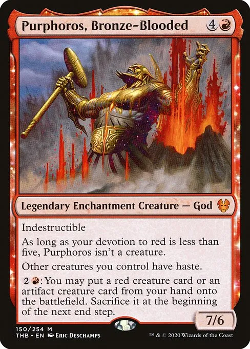 Purphoros, Bronze-Blooded · Theros Beyond Death 150/358