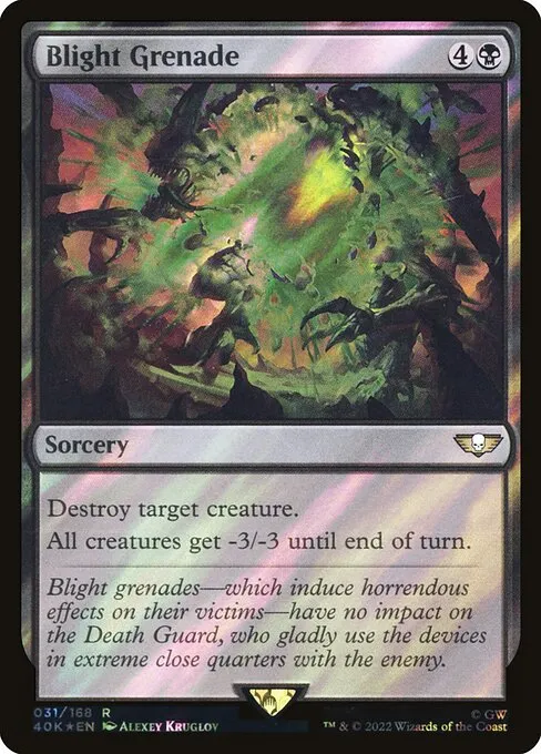 Blight Grenade · Warhammer 40,000 Commander 31★/617