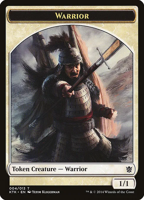 Warrior · Khans of Tarkir Tokens 4/13