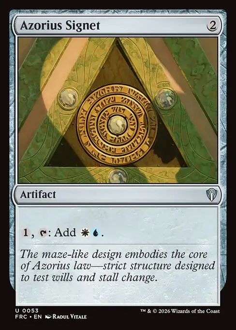 Azorius Signet · Reality Fracture Commander 53/2