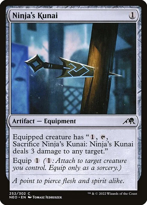 Ninja's Kunai · Kamigawa: Neon Dynasty 252/531