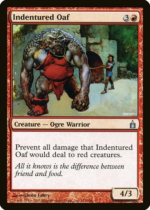 Indentured Oaf · Ravnica: City of Guilds 133/306