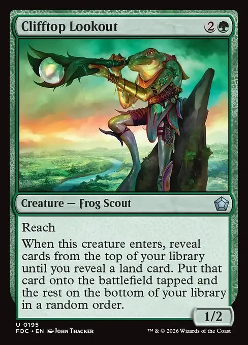 Clifftop Lookout · Foundations Commander 195/3
