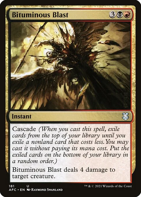 Bituminous Blast · Forgotten Realms Commander 181/331