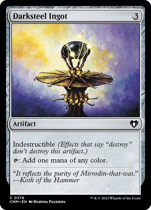 Darksteel Ingot · Commander Masters 378/1067