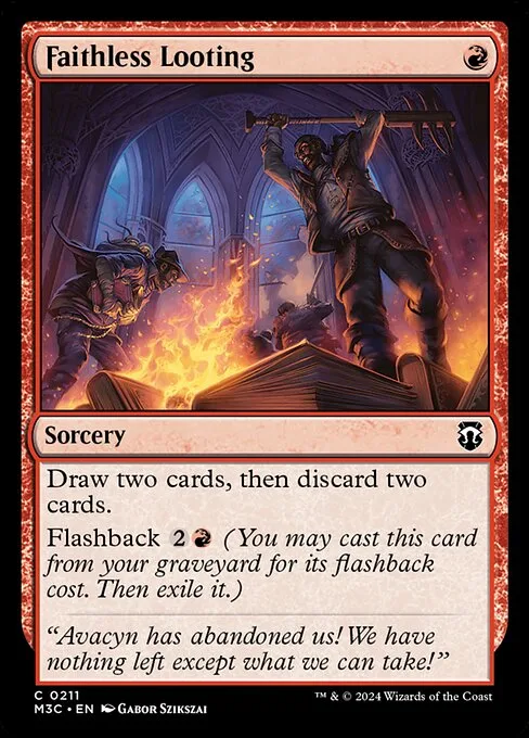 Faithless Looting · Modern Horizons 3 Commander 211/398
