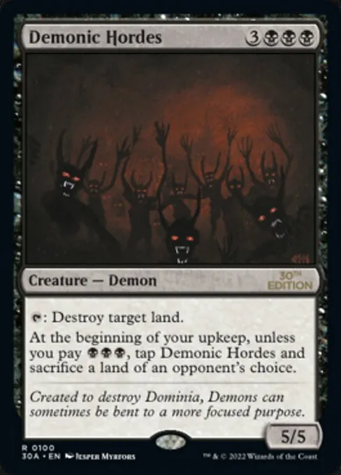 Demonic Hordes · 30th Anniversary Edition 100/594