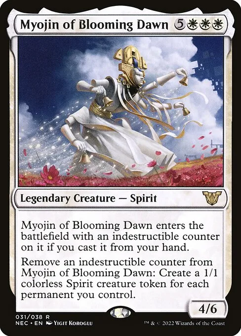Myojin of Blooming Dawn · Neon Dynasty Commander 31/179