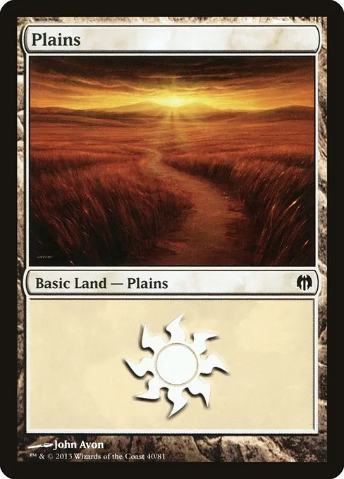Plains · Duel Decks: Heroes vs. Monsters 40/81