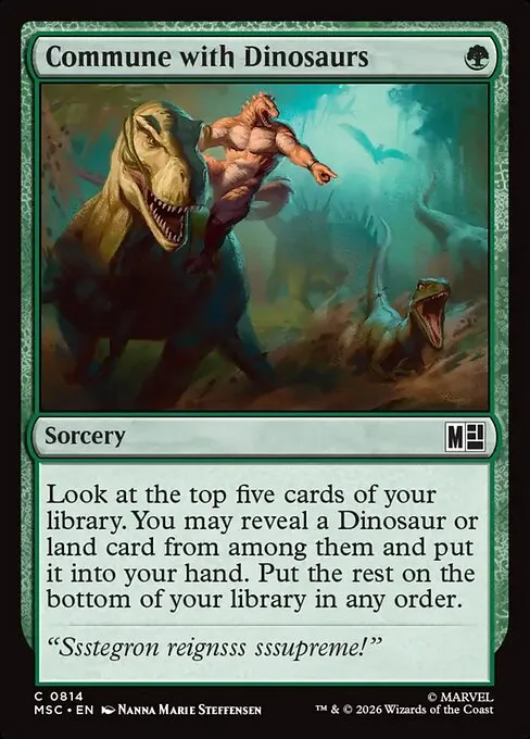 Commune with Dinosaurs · Marvel Super Heroes Commander 814/9