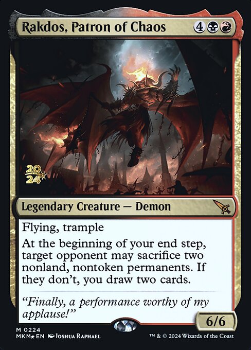 Rakdos, Patron of Chaos · Murders at Karlov Manor Promos 224s/180