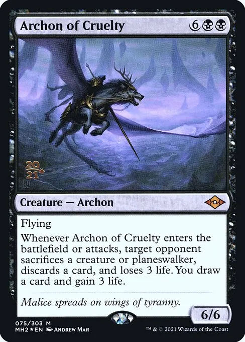 Archon of Cruelty · Modern Horizons 2 Promos 75s/86