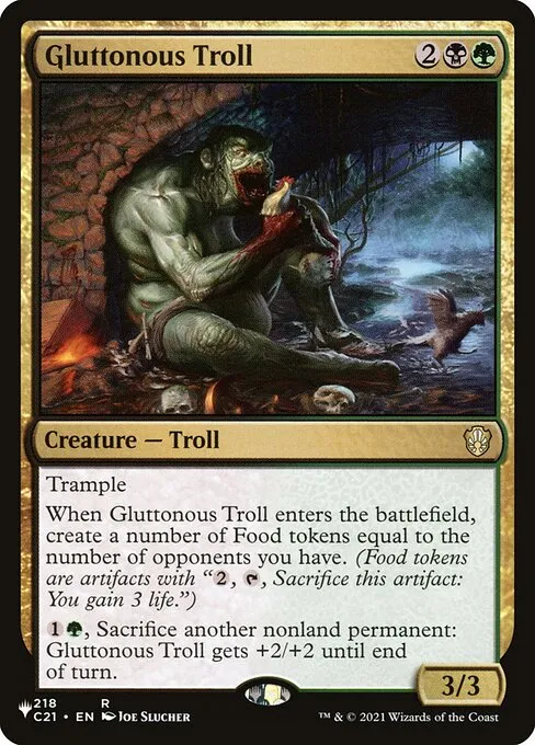 Gluttonous Troll · The List C21-218/5050