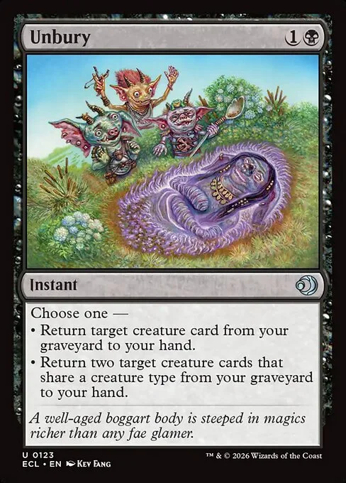 Unbury · Lorwyn Eclipsed 123/408