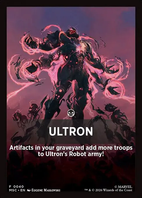 Ultron · Marvel Super Heroes Jumpstart Front Cards 40/61