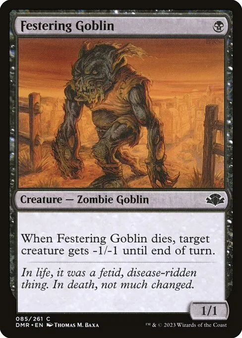 Festering Goblin · Dominaria Remastered 85/457