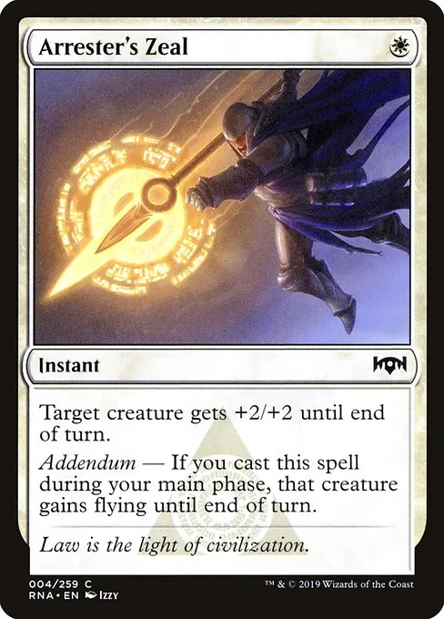 Arrester's Zeal · Ravnica Allegiance 4/273