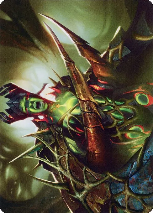 Maze's Mantle // Maze's Mantle · Phyrexia: All Will Be One Art Series 40/81