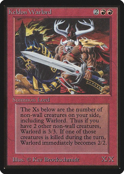 Keldon Warlord · Limited Edition Beta 161/302