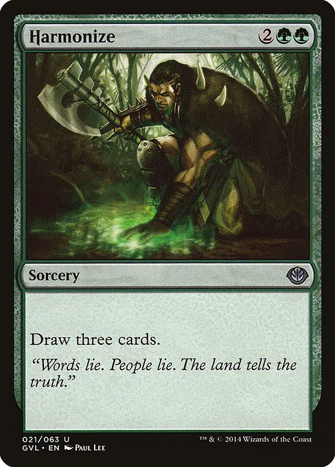 Harmonize · Duel Decks Anthology: Garruk vs. Liliana 21/63