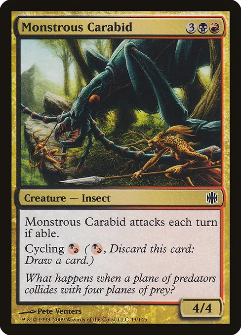 Monstrous Carabid · Alara Reborn 43/145