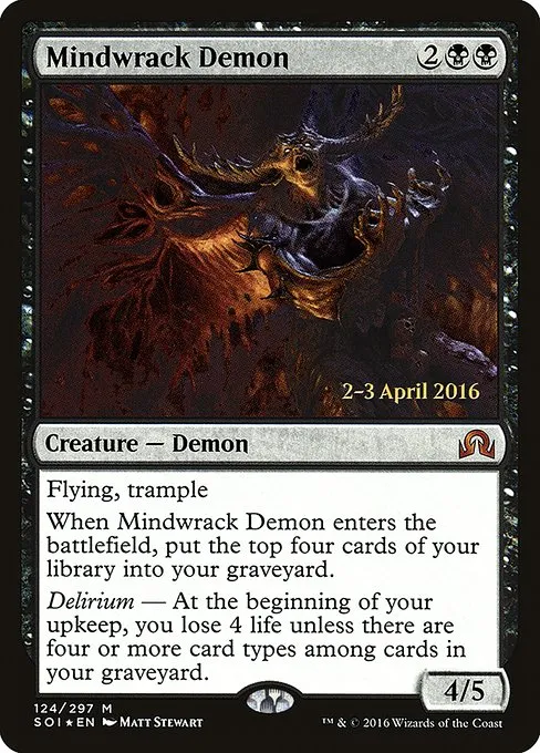 Mindwrack Demon · Shadows over Innistrad Promos 124s/90