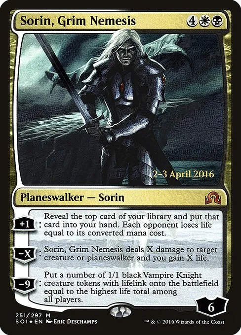 Sorin, Grim Nemesis · Shadows over Innistrad Promos 251s/90