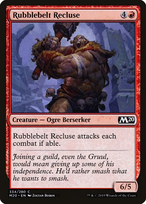 Rubblebelt Recluse · Core Set 2020 334/346