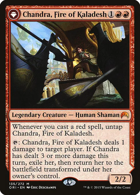 Chandra, Fire of Kaladesh // Chandra, Roaring Flame · Magic Origins 135/288