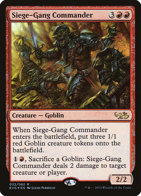 Siege-Gang Commander · Duel Decks Anthology: Elves vs. Goblins 32/62