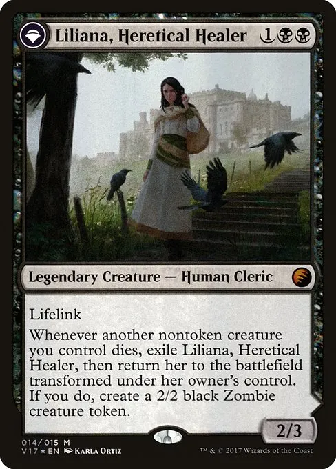 Liliana, Heretical Healer // Liliana, Defiant Necromancer · From the Vault: Transform 14/16