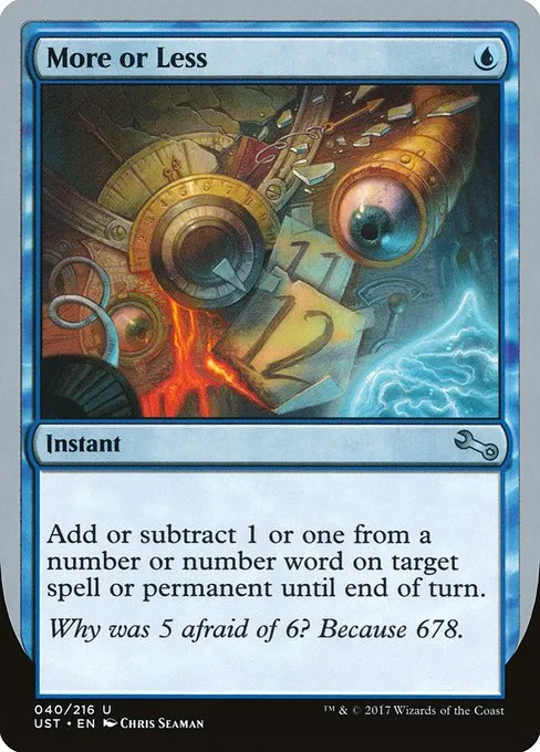 More or Less · Unstable 40/268