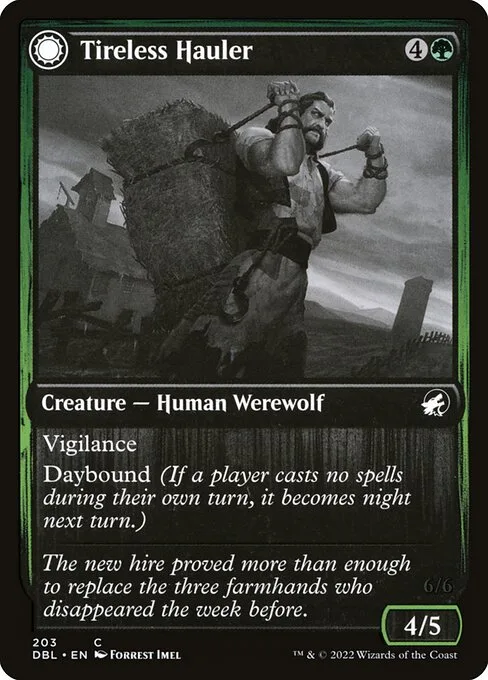 Tireless Hauler // Dire-Strain Brawler · Innistrad: Double Feature 203/535