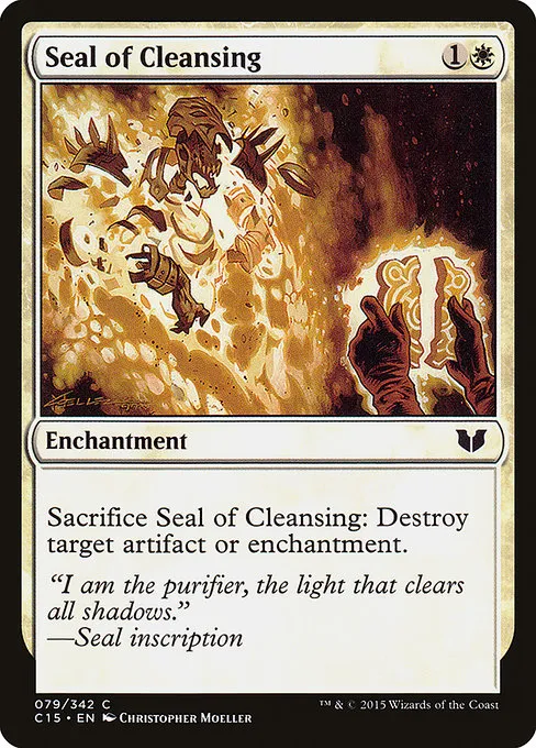 Seal of Cleansing · Commander 2015 79/342