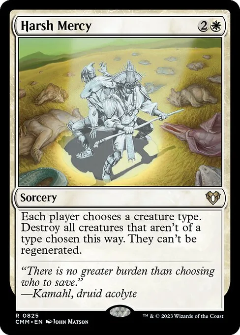Harsh Mercy · Commander Masters 825/1067