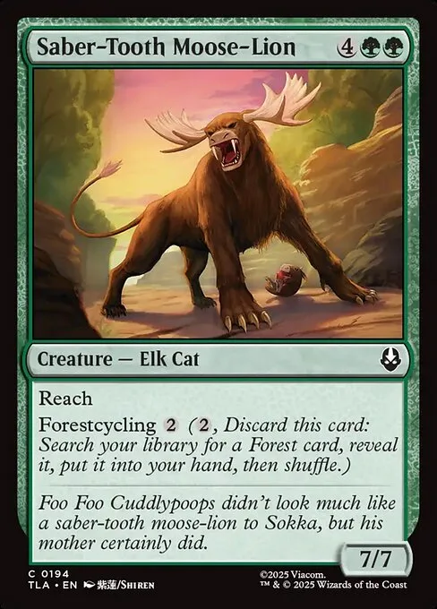 Saber-Tooth Moose-Lion · Avatar: The Last Airbender 194/394