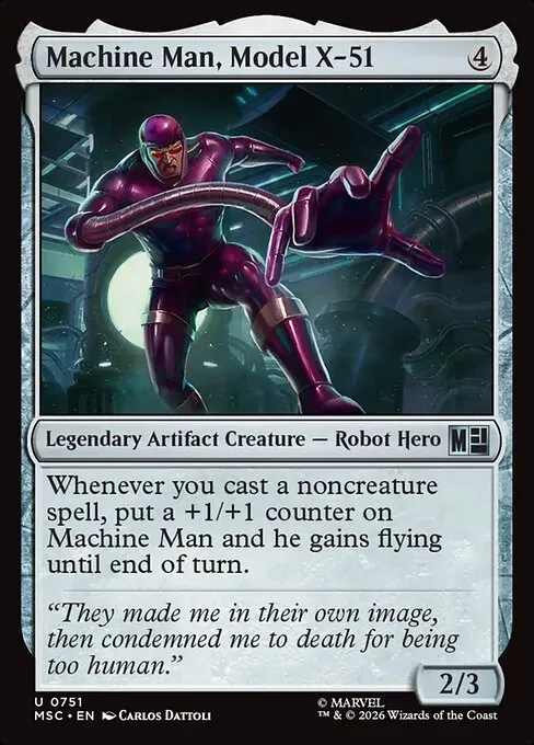Machine Man, Model X-51 · Marvel Super Heroes Commander 751/9