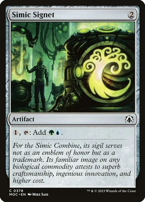 Simic Signet · March of the Machine Commander 378/450