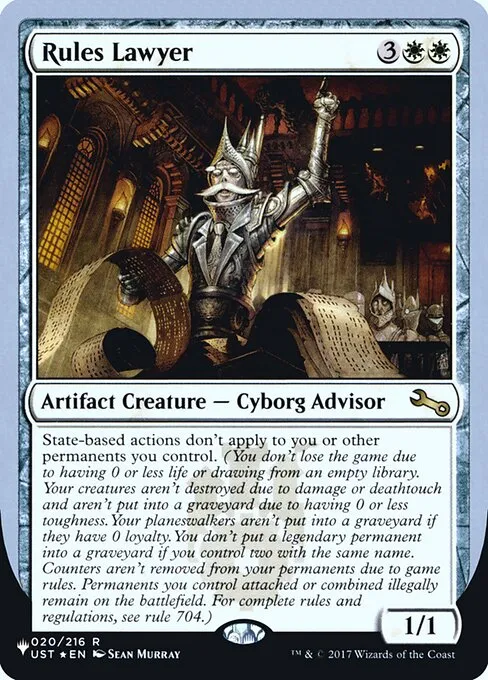 Rules Lawyer · The List (Unfinity Foil Edition) 7/62