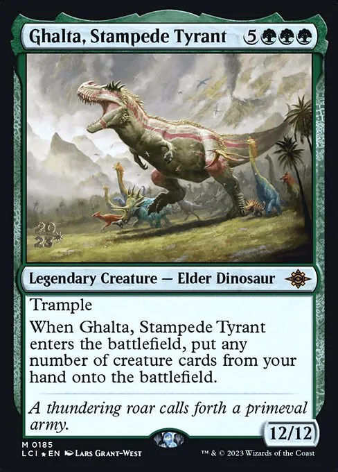 Ghalta, Stampede Tyrant · The Lost Caverns of Ixalan Promos 185s/136