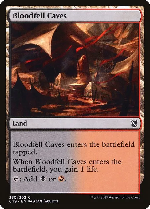Bloodfell Caves · Commander 2019 230/302