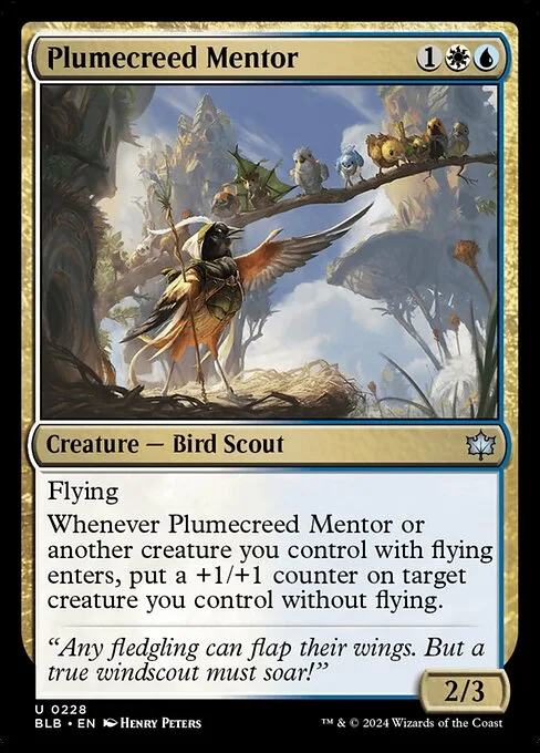 Plumecreed Mentor · Bloomburrow 228/398