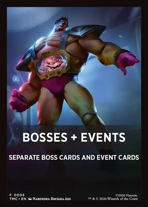 Bosses + Events · Teenage Mutant Ninja Turtles Eternal Front Cards 5/5