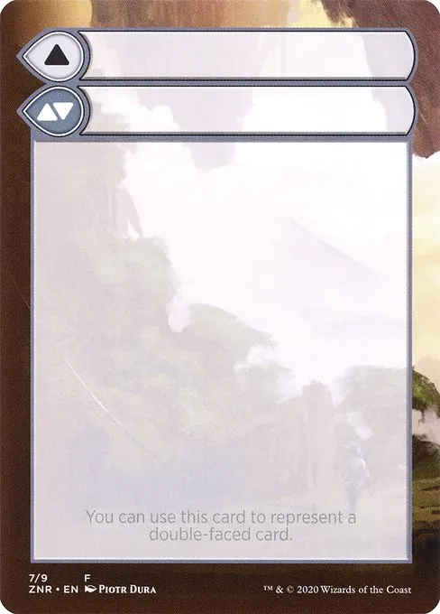 Double-Faced Substitute Card · Zendikar Rising Substitute Cards 7/9
