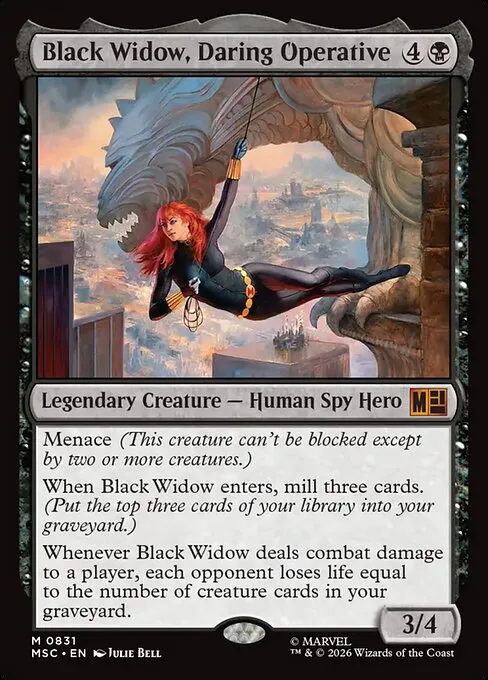 Black Widow, Daring Operative · Marvel Super Heroes Commander 831/9