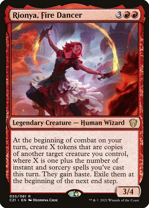 Rionya, Fire Dancer · Commander 2021 55/409