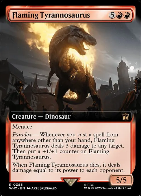 Flaming Tyrannosaurus · Doctor Who 385/1178